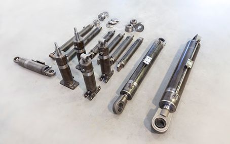 Projelendirilmiş özel isteğe bağlı hidrolik silindirler